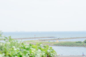 葛西臨海公園の海と空（Nikon D5500）
